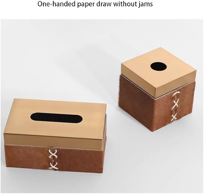 Stylish Tissue Box Toilet Paper Box Cover Rectangular Tissue Holder and Multifunctional Tissue Box for Bathroom Dressers Office Home Decor Modern Tissue Box (Color : White, Size : C) (White Multi)