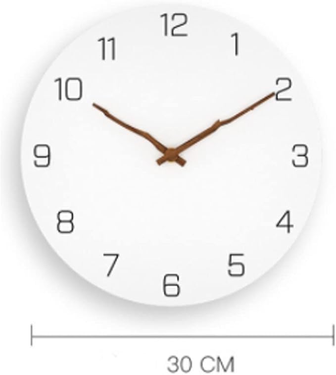 Clock for Bedroom Fashion Wall Clock Bedroom Mute Wall Clock Living Room Home Fashion Wall Clock Restaurant Wall Decoration Office Decor Wall Clock (A)