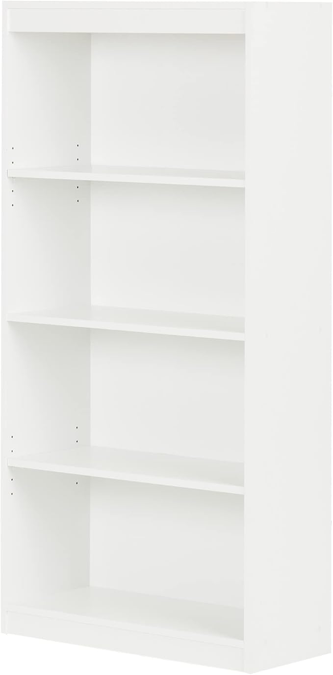 South Shore 4-Shelf Bookcase Pure White