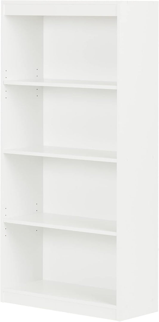 South Shore 4-Shelf Bookcase Pure White