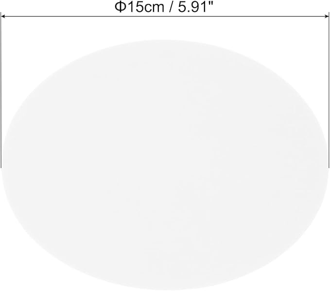 PATIKIL 5.9-inch Round Cardboard Paper, 20 Pcs 200GSM Blank Disc Circles Slices Cutouts Paper for Party Decorations DIY Craft Arts Drawing Painting Writing, White