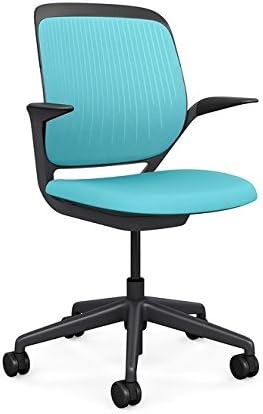 Steelcase Cobi Office Chair: Arms with Soft Arm Caps - Standard Carpet Casters