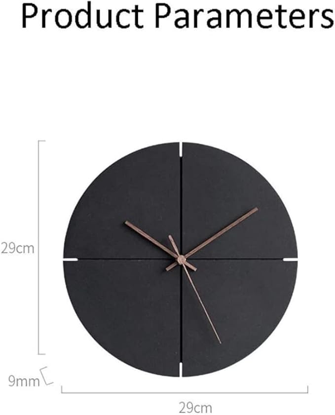 Wall Clock Wall Clock Wall Clocks for Living Room Wall Clocks for Bedroom Retro Creative Personality Silent Non-Ticking Art Black Wall Clock for Living Room Office Wall Clock Modern Clock