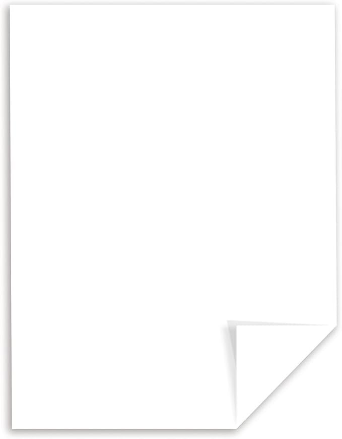 Wausau Papers Neenah Exact Vellum Bristol,8.5" x 11",67 lb/147 gsm,White,94 Brightness, 250 Count (Pack of 2)