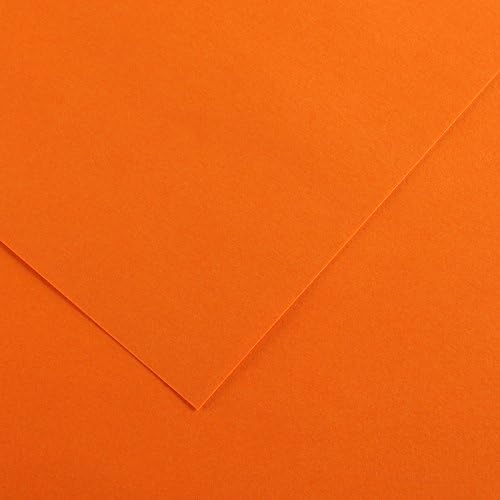 Canson Iris Vivaldi A4 185 GSM Smooth Colour Paper - Orange (Pack of 50 Sheets)