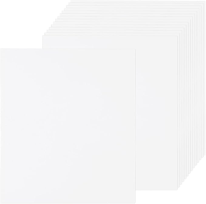 25 Sheets Parchment Paper Aged Look Stationery 200GSM Vintage Paper Sheet, [for Certificate, Invitation, Envelope] - 8.5 x 11 Inch/White