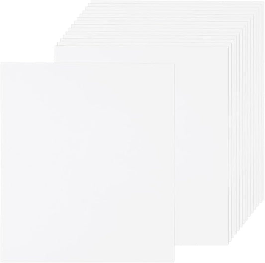 25 Sheets Parchment Paper Aged Look Stationery 200GSM Vintage Paper Sheet, [for Certificate, Invitation, Envelope] - 8.5 x 11 Inch/White