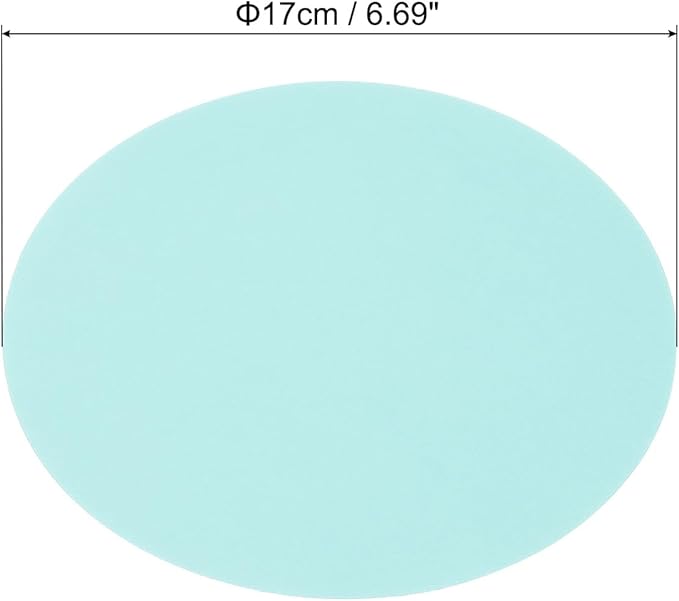 PATIKIL 6.7-inch Round Cardboard Paper, 20 Pcs 200GSM Blank Disc Circles Slices Cutouts Paper for Party Decorations DIY Craft Arts Drawing Painting Writing, Light Blue