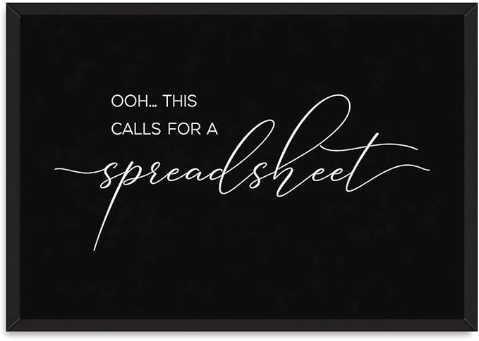 Framed Funny Office Quote Poster Canvas Print Art Modern Minimalist Wall Art Painting Pictures Wall Decor for Home Decor Office Apartment (Black Framed,16L x24W)