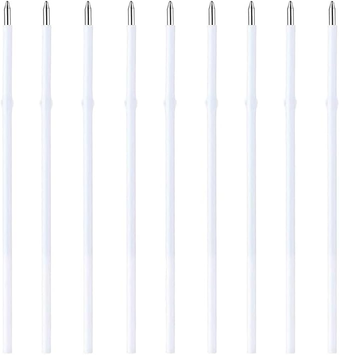 20 pcs 0.7mm Black Color Replaceable Ballpoint Pen Refill School Office Supplies(4.2 inch)