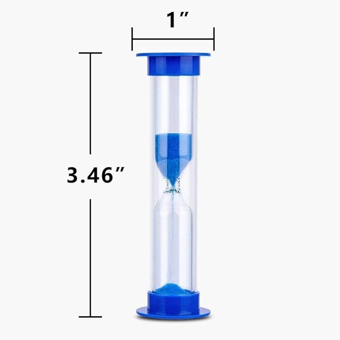 Sand Timer, KISEER 12 Pcs Colorful Hourglass Sandglass Sand Clock Timers Set 30sec / 1min / 2mins / 3mins / 5mins / 10mins for Brushing Children's Teeth, Cooking, Game, School, Office