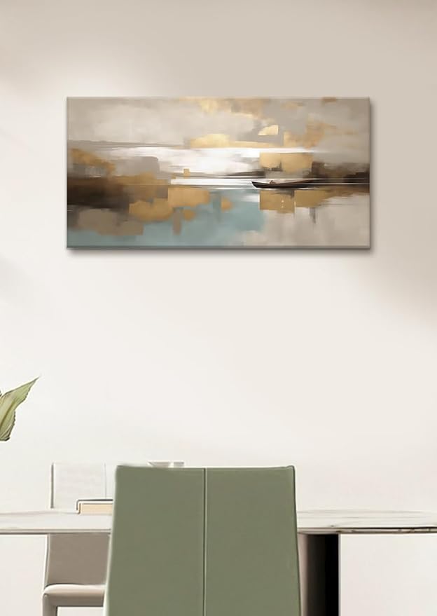 Beige Abstract Wall Art Living Room Wall Decor Canvas Painting Framed Modern Abstract Artwork Print Neutral Wall Art Bedroom Office Decor Picture Artwork