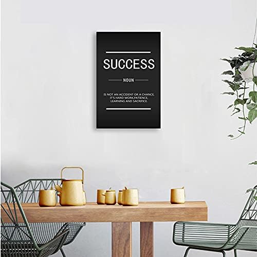 Motivational Poster Inspirational Canvas Wall Art Entrepreneur Quotes Painting Modern Success Motivational Poster Printing Office Bedroom Artwork Decorative Frame Ready to Hang[24''W x 36''H]