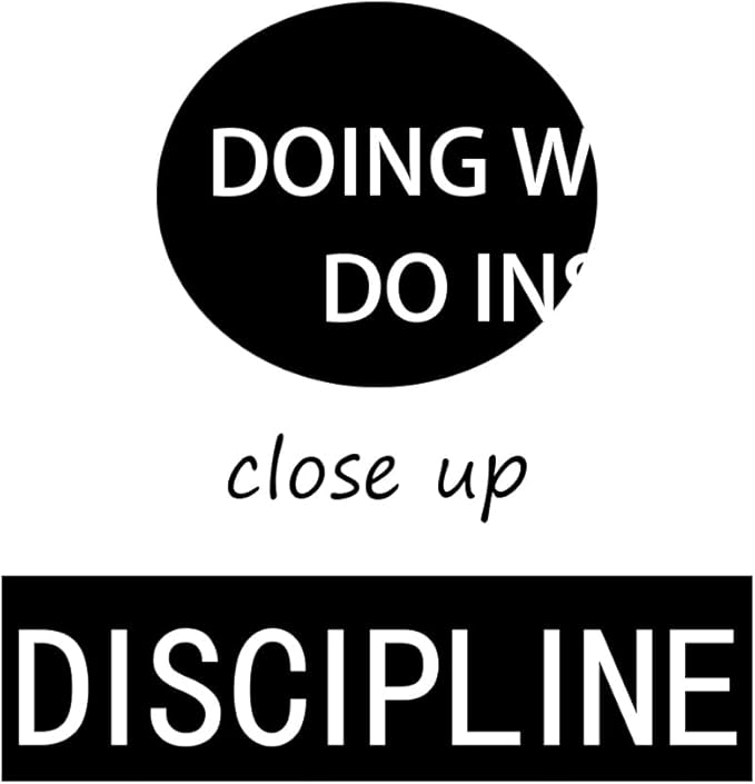3 Panel Inspirational Canvas Perseverance Discipline Consistency Print Wall Art Motivational Poster Painting Modern Inspiring Artwork for Home Living Room Office Decor Ready to Hang [60''Wx 28''H]