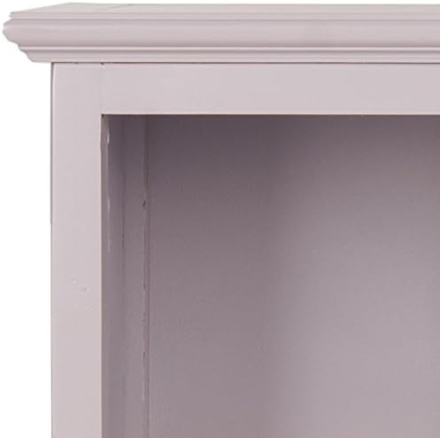 SAFAVIEH Home Collection – Maralah 5-Shelf Solid Wood Bookcase, Grey Mauve, 25" Wide Storage Display Shelf, Fully Assembled (AMH6634C)