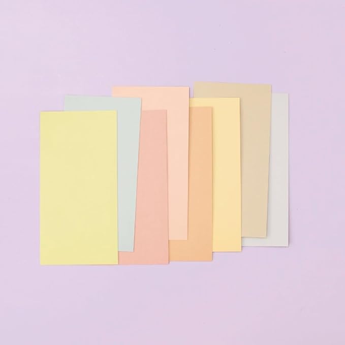 Craftelier - Pastel Cardstock | Pack of Colored Cardstock | Colored Paper for Crafts, Scrapbooking, DIY Projects | 32 Sheets, Double-Sided, 5.91" x 2.95", 8.47oz