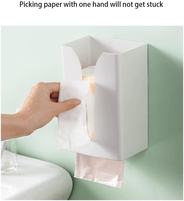 Stylish Tissue Box Wall-Mounted Tissue Box Upside Down Tissue Box and Modern Facial Paper Holder for Vanity Countertop Dresser Desk Office Modern Tissue Box (Color : Set2) (Set3)