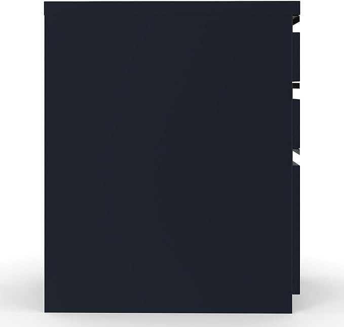 STAPLES 3-Drawer Vertical File Cabinet, Letter Size Documents, Lockable & Mobile, 23" D x 15" W x 27.75" H, Black