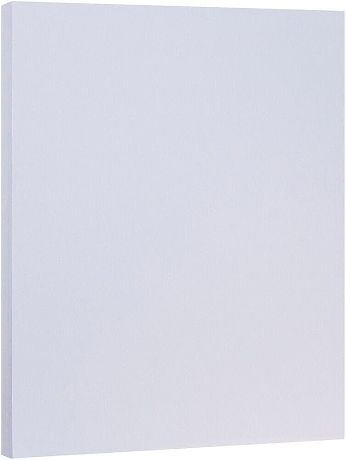 LUXPaper Custom Printed 8.5" x 11" Paper | Customizable Letterhead | Personalized Logo & Text | Letter Size | Lilac Purple | 80lb. Text | 100 Qty