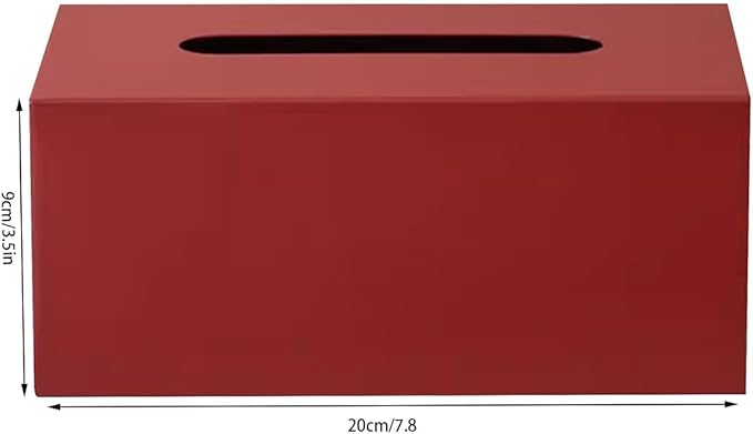 Stylish Tissue Box Light Metal Tissue Box and High-end Tissue Box Rectangular Tissue Holder for Vanity Bathroom Kitchen Office Home Decor Modern Tissue Box (Color : Gray) (Pink)