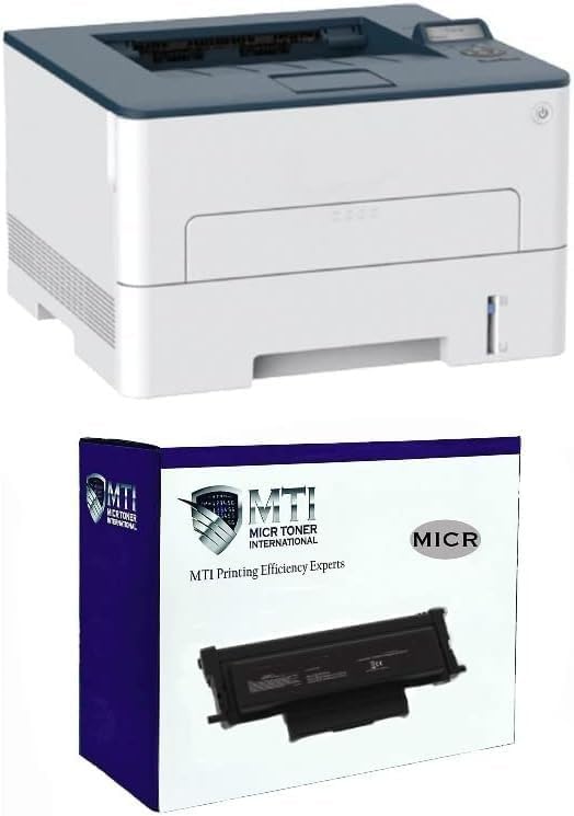 MTI B230DNI Laser Wireless Check Printer, Auto 2-Sided Office Printer, Preinstalled OEM Modified B230 006R04399 Starter MICR Toner Cartridge, Best for Check Printing