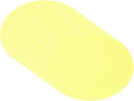 PATIKIL 6.7-inch Round Cardboard Paper, 20 Pcs 200GSM Blank Disc Circles Slices Cutouts Paper for Party Decorations DIY Craft Arts Drawing Painting Writing, Light Yellow