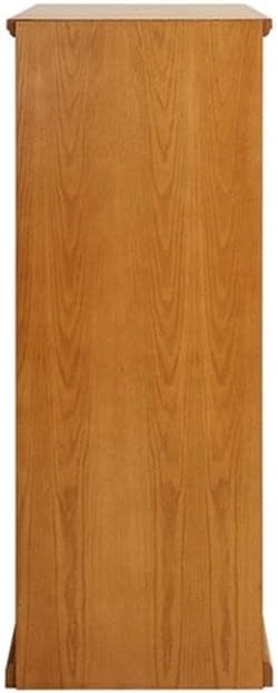 Pemberly Row 4-Drawer Wood Filing Cabinet, Natural Distressed Finish, Hardwood Solids and Veneers, Locking Top Drawer, 55" H x 20.75" W x 24.5" D, Office Storage and Organization