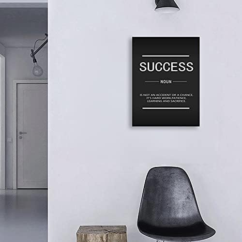 Inspirational Canvas Wall Art Entrepreneur Quotes Picture Success Inspiring Poster Canvas Painting Modern Inspirational Office Decoration Artwork Bedroom Room Frame Ready to Hang[30″W X 40′'H]