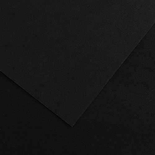 Canson Iris Vivaldi A4 120 GSM Smooth Colour Paper - Black (Pack of 100 Sheets)