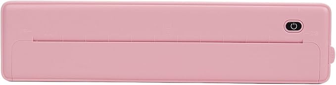 ZJchao Portable A4 Thermal Printer Inkless Mobile Printer for Home and Office (Pink)