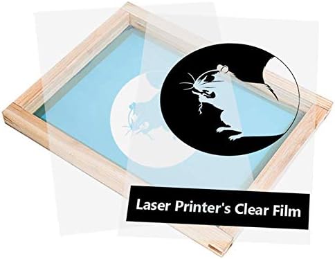 8.5"x11" Laser Printing Printer’s Transparency Film Paper 50 Sheets Silk Screen Printing Laser Film Paper