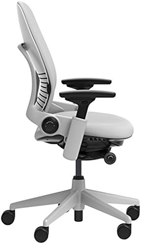 Steelcase Leap Office Chair - Ergonomic Work Chair with Wheels for Carpet Flooring - Supports Unique Body Shape - with Natural Glide System & Liveback Technology - Blue Nickel