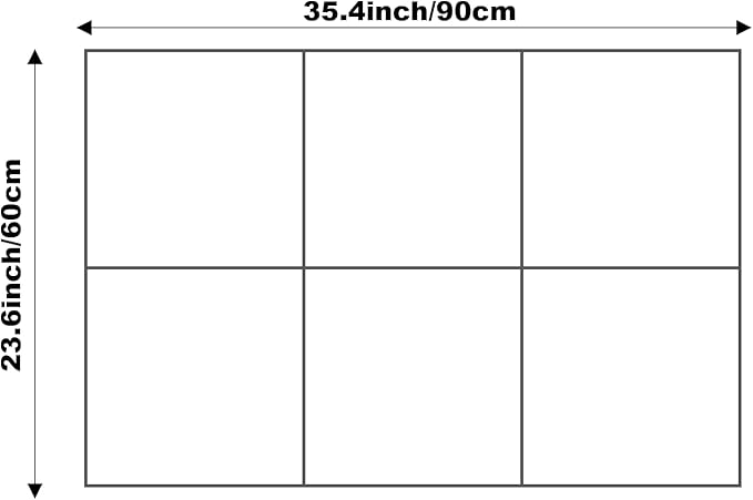 Cork Board 24 x36 Alternative - 6 Pack Felt Wall Tiles with Safe Removable Adhesive Tabs, Cork Boards for Walls Cork Board for Home Office Pin Board Tack Board - Tree