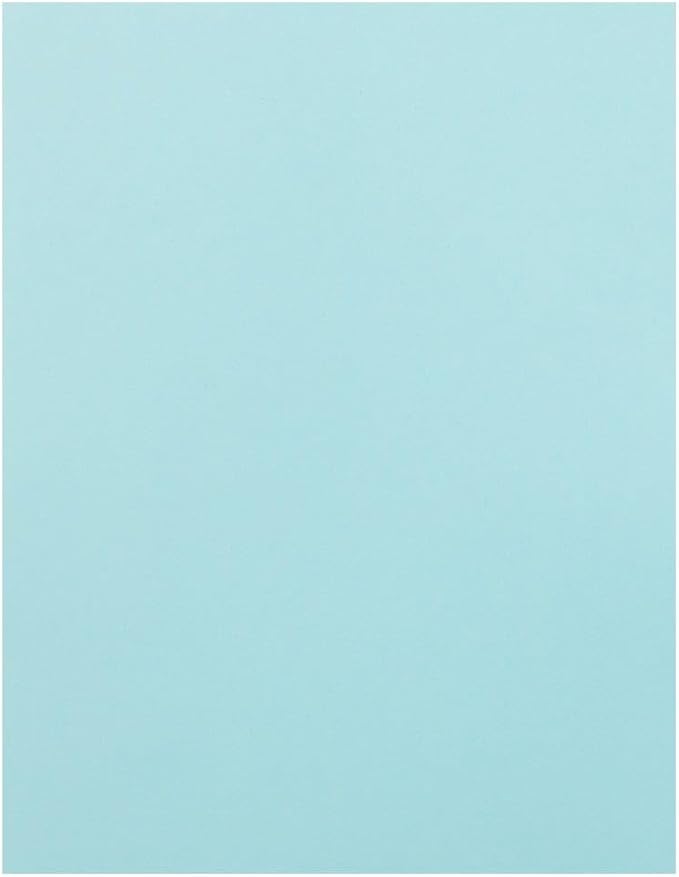 LUXPaper Custom Printed 8.5" x 11" Paper | Customizable Letterhead | Personalized Logo & Text | Letter Size | Pastel Blue | 60lb. Text | 100 Qty