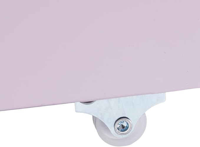 3 Drawer Mobile File Cabinet, Under Desk Metal Filing Cabinet with Wheels, Rolling Storage Organizer for Home Office - Purple