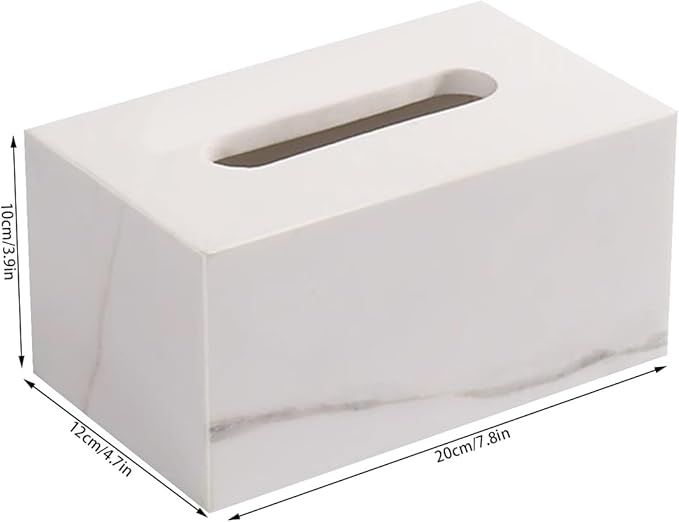 Stylish Tissue Box Rectangular Tissue Box Cover Plastics Tissue Box lid Reusable Tissue Box for Bathroom Bedroom Dressers Desk Offices Home Modern Tissue Box (Color : Green, Size : Multi-Colored
