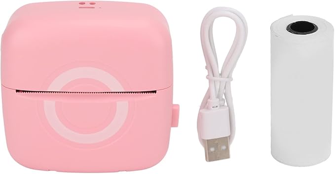 ZJchao Mini Thermal Printer Portable Handheld Sticker Printer 200DPI USB Charging Smart Mistakes Printers for Office Work