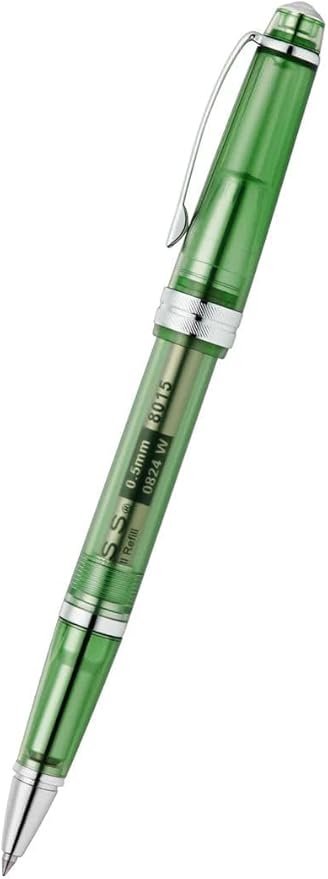 Cross Bailey Light Translucent Green Resin Rollerball Pen - Professional Pen for Effortless Writing - Journaling, Note-Taking & More - Black Ink - Easy Handling - Includes Gift Box