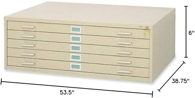 Safco Products 4999 Flat File Closed Base for 5-Drawer 4998 Flat File, Sold Separately, Tropic Sand