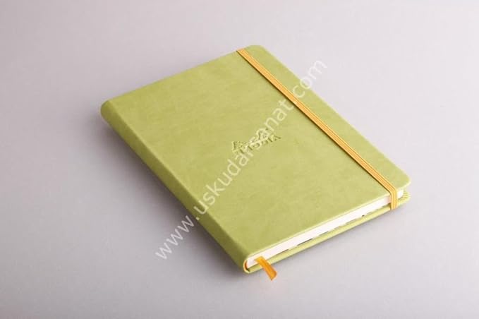 Rhodia Rhodiarama A5 Webnotebook, 5.5 in x 8.25, Lined - Anise (118746)