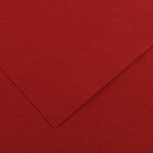 Canson Iris Vivaldi A4 185 GSM Smooth Colour Paper - Dark Red (Pack of 50 Sheets)
