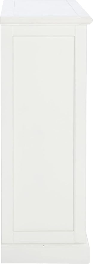 SAFAVIEH Home Collection – Maralah 5-Shelf Solid Wood Bookcase, White, 25" Wide Storage Display Shelf, Fully Assembled (AMH6634B)