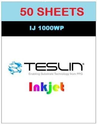 Teslin® Synthetic Paper - for Inkjet Printers - Waterproof - Full Sheet 10 Mil | Pack of 50