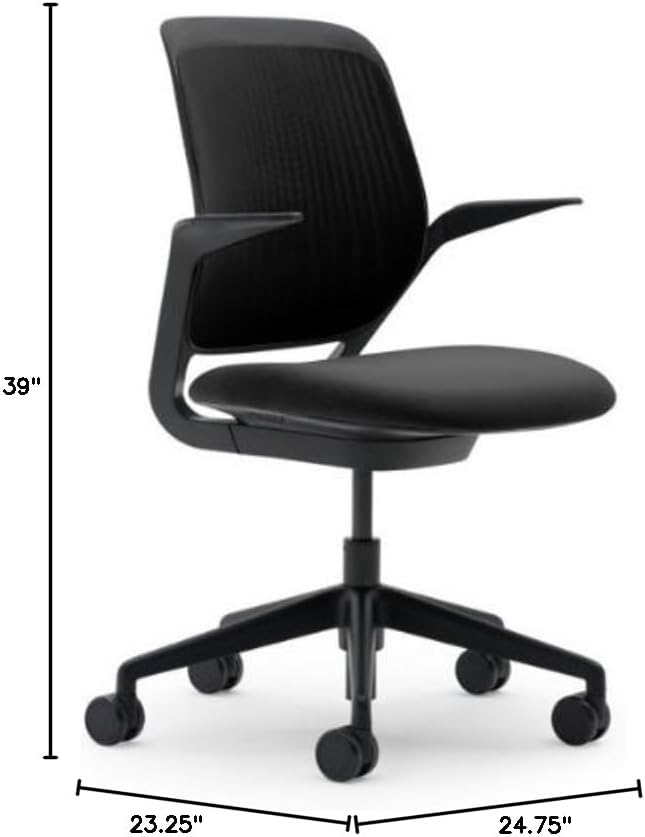 Steelcase Cobi Chair, Licorice Fabric -
