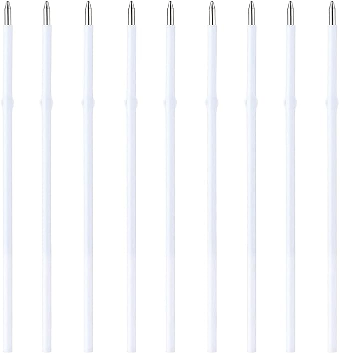 30 pcs 0.7mm Blue Color Replaceable Ballpoint Pen Refill School Office Supplies(4.2 inch)