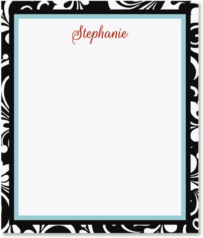 Current Personalized Opulent Notepad Set - Set of 4, 100-sheet pads, Add Your Name, Largest pad 4-1/4" x 6-3/4", Personalized Stationery, Graduation Gift