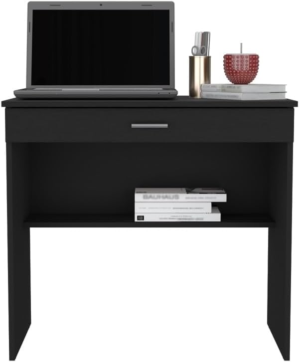 Desk for Home Offices, Student Rooms, Office, Black(27.8" W X 13.2" D)
