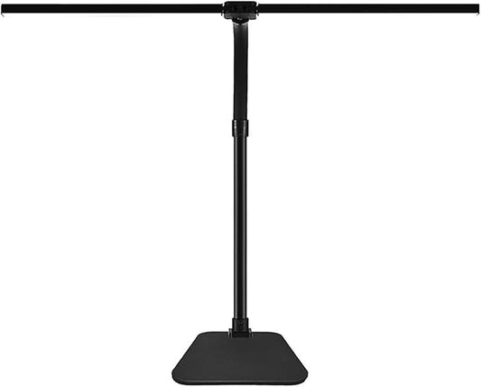 Small Desk Lamp for Office Dorm Home - Eye Caring Desk Light 18W Brightest Gooseneck Dimmable Table lamp with Anti-Glare Cover Base(No Remote)