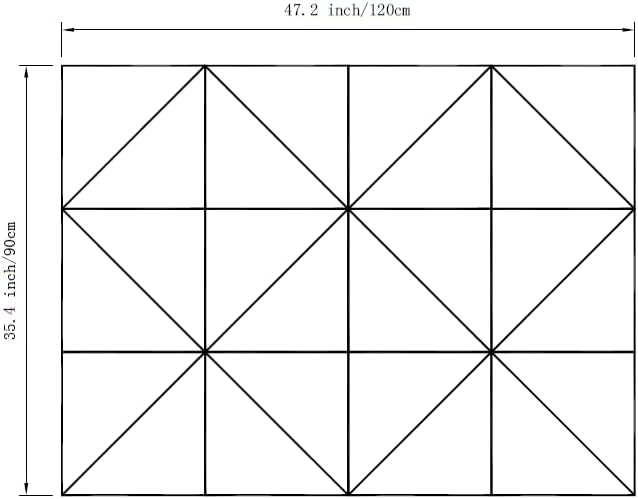 12-Pack Ivory Felt Wall Tiles(11.8“x11.8”Each), 47"x35" Aesthetic Bulletin Pin Board, Large Cork Board Alternative for Office, Classroom & Wall Décor