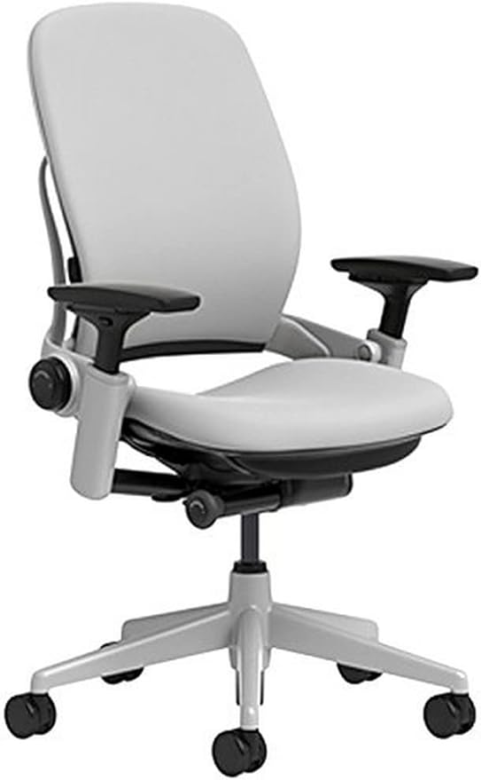 Steelcase Leap Office Chair - Ergonomic Work Chair with Wheels for Carpet Flooring - Supports Unique Body Shape - with Natural Glide System & Liveback Technology - Blue Nickel